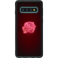 Samsung Galaxy S10 Case Hülle - Silikon schwarz Spring 23 neon rose