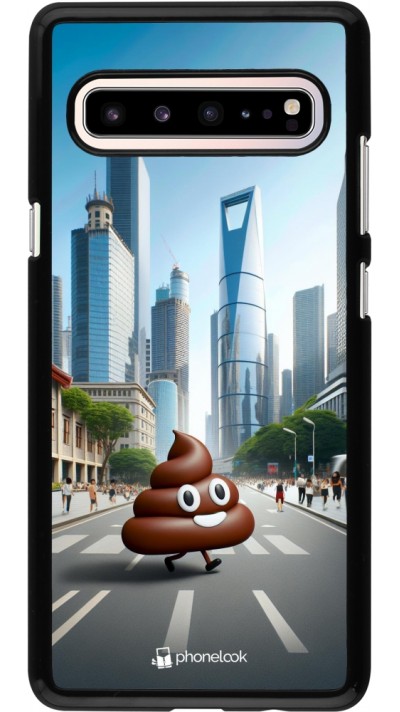 Samsung Galaxy S10 5G Case Hülle - Kackhaufen Emoji Spaziergang