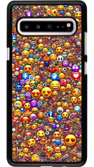 Samsung Galaxy S10 5G Case Hülle - Emoji gemischt