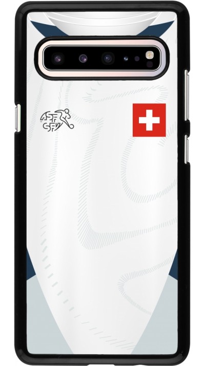 Samsung Galaxy S10 5G Case Hülle - Schweiz Away personalisierbares Fussballtrikot