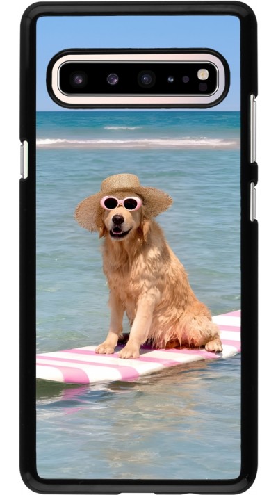 Coque Samsung Galaxy S10 5G - Summer Dog on Paddle