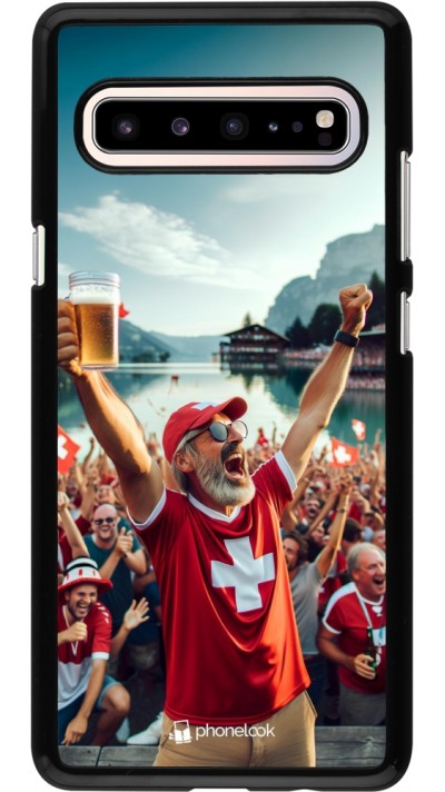 Samsung Galaxy S10 5G Case Hülle - Schweizer Sieg Fanzone Euro 2024