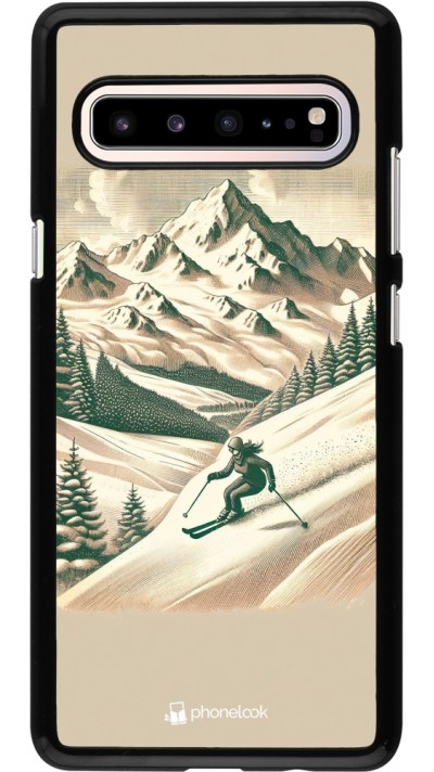 Coque Samsung Galaxy S10 5G - Vintage Ski Mountain