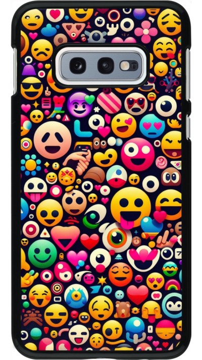 Samsung Galaxy S10e Case Hülle - Emoji Mix Farbe