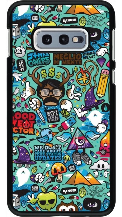 Samsung Galaxy S10e Case Hülle - Mixed Cartoons Turquoise