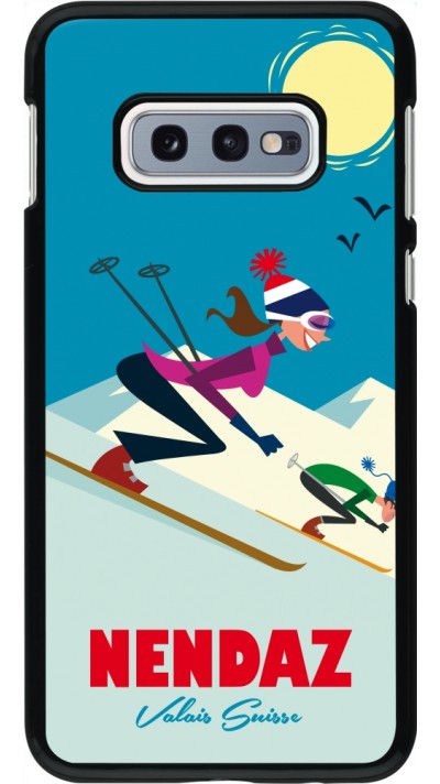 Samsung Galaxy S10e Case Hülle - Nendaz Ski Downhill