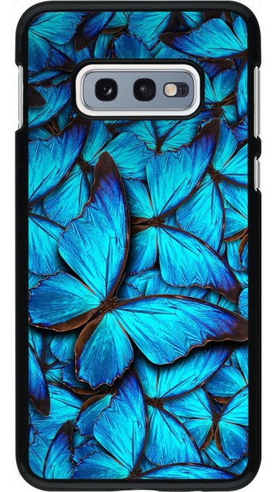 Hülle Samsung Galaxy S10e - Papillon - Bleu