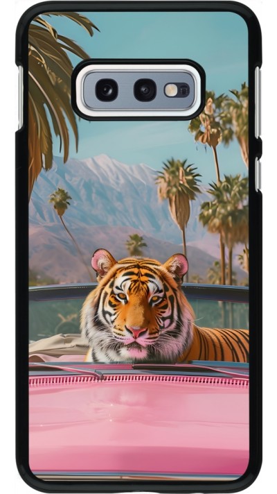 Samsung Galaxy S10e Case Hülle - Tiger Auto rosa