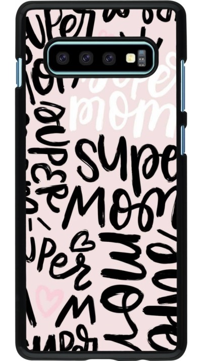 Samsung Galaxy S10+ Case Hülle - Mom 2024 Super mom