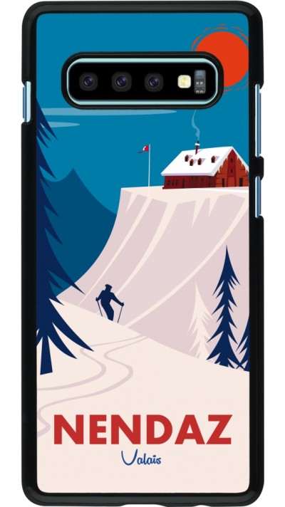 Samsung Galaxy S10+ Case Hülle - Nendaz Cabane Ski