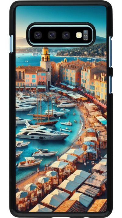 Samsung Galaxy S10+ Case Hülle - Saint-Tropez Strand