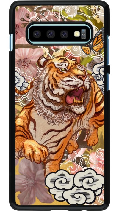 Samsung Galaxy S10+ Case Hülle - Spring 23 japanese tiger