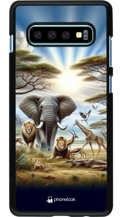 Coque Samsung Galaxy S10+ - Vie sauvage africaine