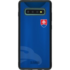 Samsung Galaxy S10+ Case Hülle - Silikon schwarz Fussballtrikot Slowakei