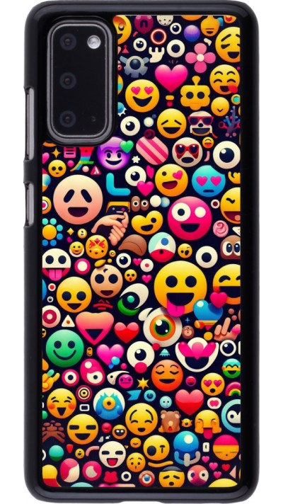 Samsung Galaxy S20 Case Hülle - Emoji Mix Farbe