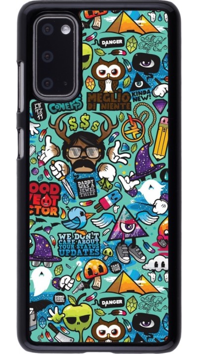 Samsung Galaxy S20 Case Hülle - Mixed Cartoons Turquoise