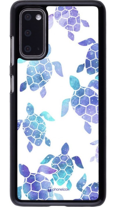 Hülle Samsung Galaxy S20 - Turtles pattern watercolor