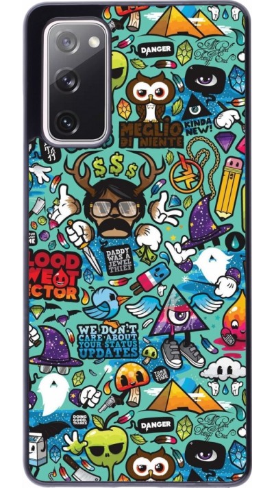 Samsung Galaxy S20 FE 5G Case Hülle - Mixed Cartoons Turquoise