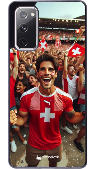 Samsung Galaxy S20 FE 5G Case Hülle - Schweizer Fan Euro 2024
