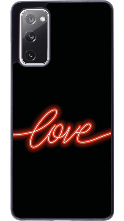 Samsung Galaxy S20 FE 5G Case Hülle - Valentine 2023 neon love