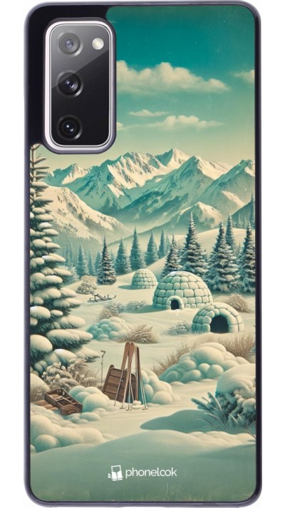 Coque Samsung Galaxy S20 FE 5G - Vintage Snowy Mountain Igloo