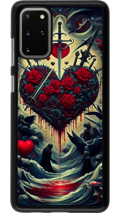 Coque Samsung Galaxy S20+ - Dark Love Coeur Sang