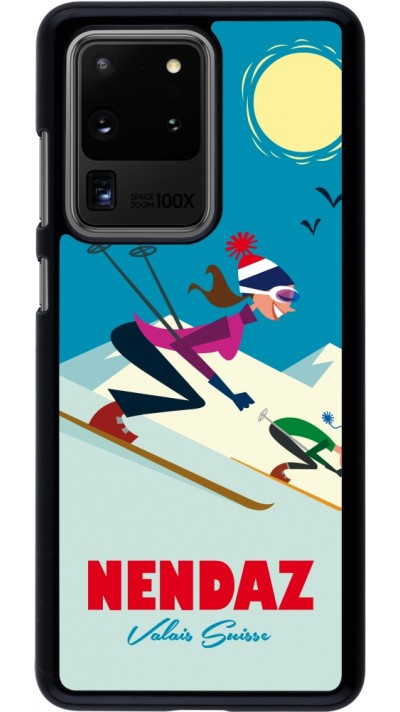 Samsung Galaxy S20 Ultra Case Hülle - Nendaz Ski Downhill