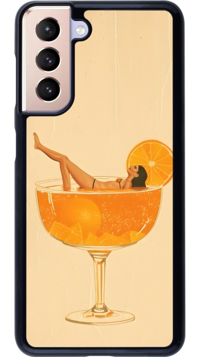 Samsung Galaxy S21 5G Case Hülle - Cocktail Bath Vintage