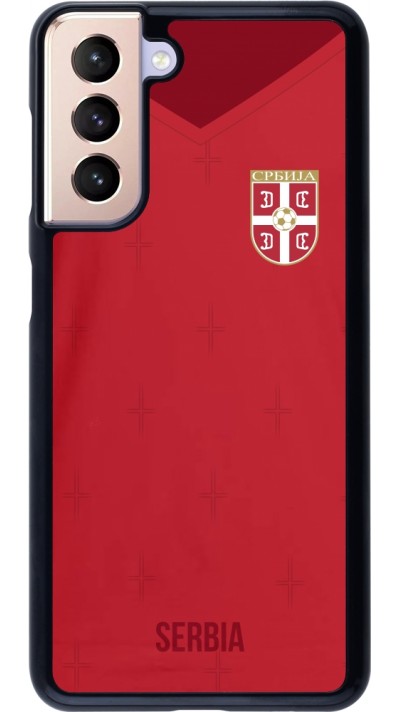 Samsung Galaxy S21 5G Case Hülle - Serbien 2022 personalisierbares Fussballtrikot