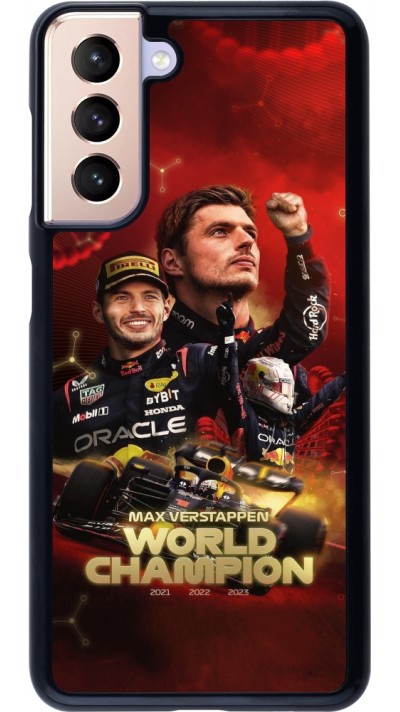 Samsung Galaxy S21 5G Case Hülle - Max Verstappen Champion 2023