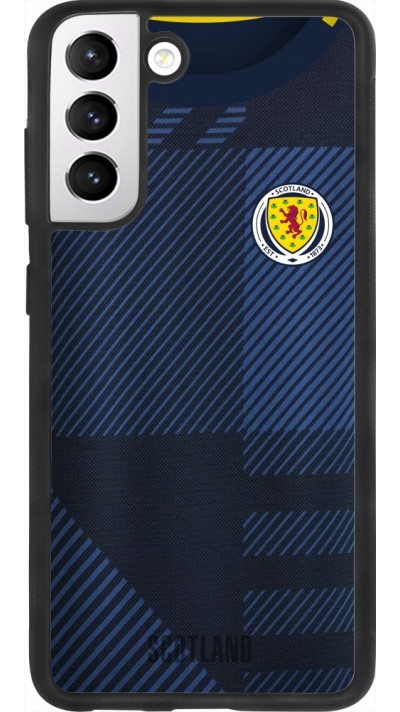 Samsung Galaxy S21 FE 5G Case Hülle - Silikon schwarz Schottland personalisierbares Fussballtrikot