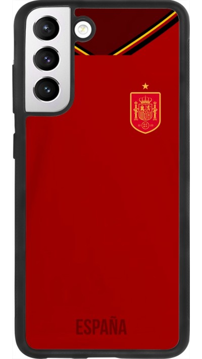 Samsung Galaxy S21 FE 5G Case Hülle - Silikon schwarz Spanien 2022 personalisierbares Fußballtrikot