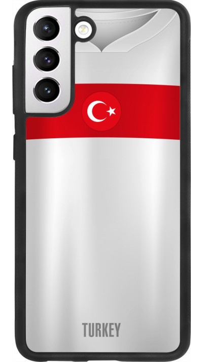 Samsung Galaxy S21 FE 5G Case Hülle - Silikon schwarz Türkei personalisierbares Fussballtrikot