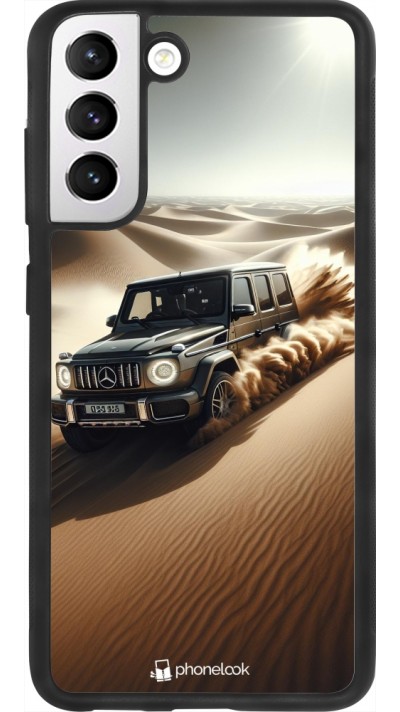 Samsung Galaxy S21 FE 5G Case Hülle - Silikon schwarz Mercedes G Drift Wueste