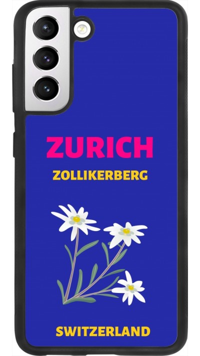 Samsung Galaxy S21 FE 5G Case Hülle - Silikon schwarz Pop Summer Destination Zurich