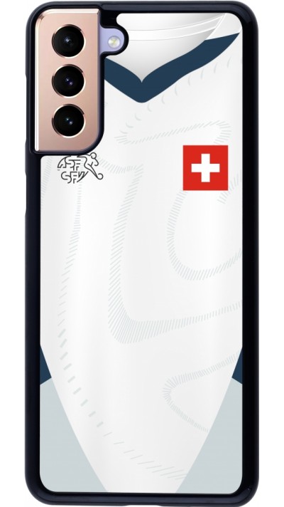 Samsung Galaxy S21+ 5G Case Hülle - Schweiz Away personalisierbares Fussballtrikot