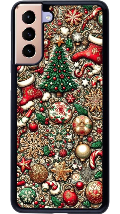 Samsung Galaxy S21+ 5G Case Hülle - Weihnachten 2023 Mikromuster