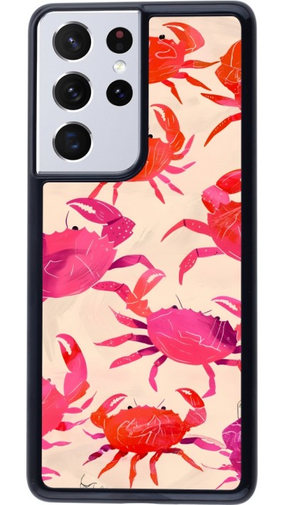 Samsung Galaxy S21 Ultra 5G Case Hülle - Crabs Paint