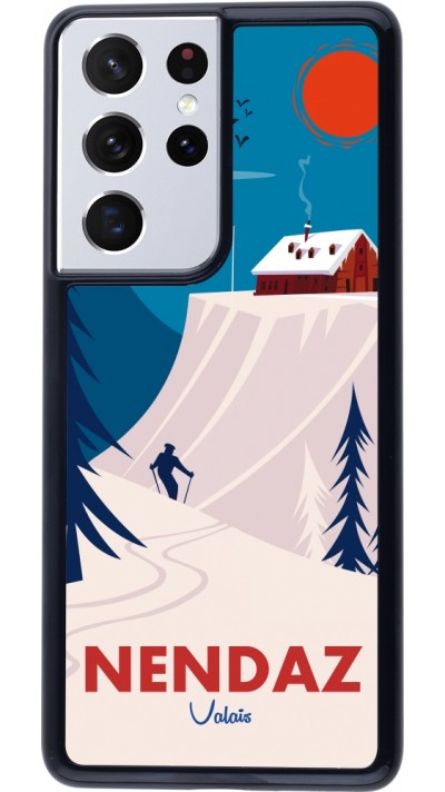 Samsung Galaxy S21 Ultra 5G Case Hülle - Nendaz Cabane Ski