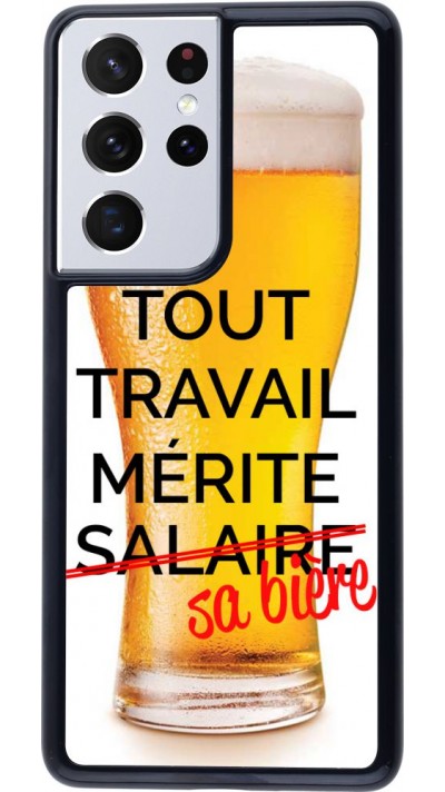 Coque Samsung Galaxy S21 Ultra 5G - Tout travail mérite sa bière