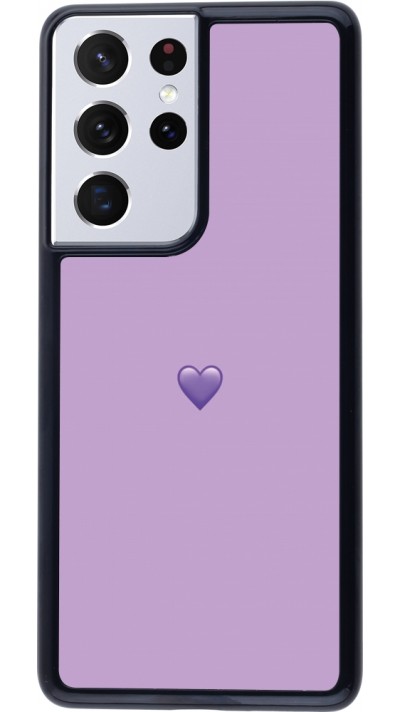 Samsung Galaxy S21 Ultra 5G Case Hülle - Valentine 2023 purpule single heart