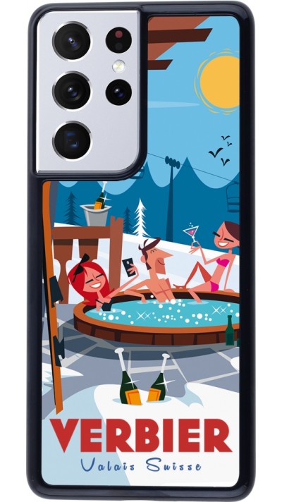 Coque Samsung Galaxy S21 Ultra 5G - Verbier Mountain Jacuzzi