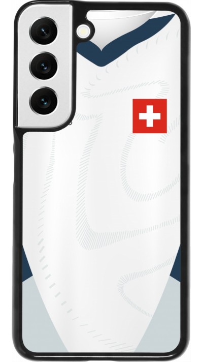 Samsung Galaxy S22 Case Hülle - Schweiz Away personalisierbares Fussballtrikot