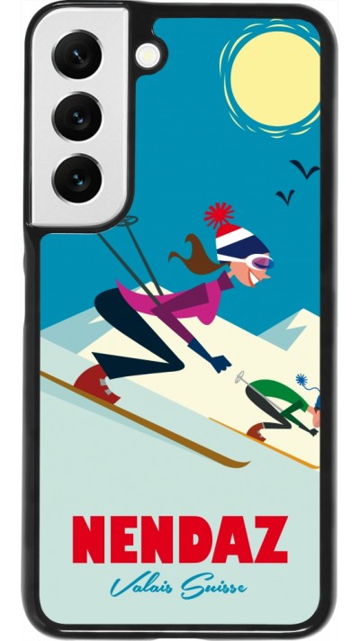 Samsung Galaxy S22 Case Hülle - Nendaz Ski Downhill