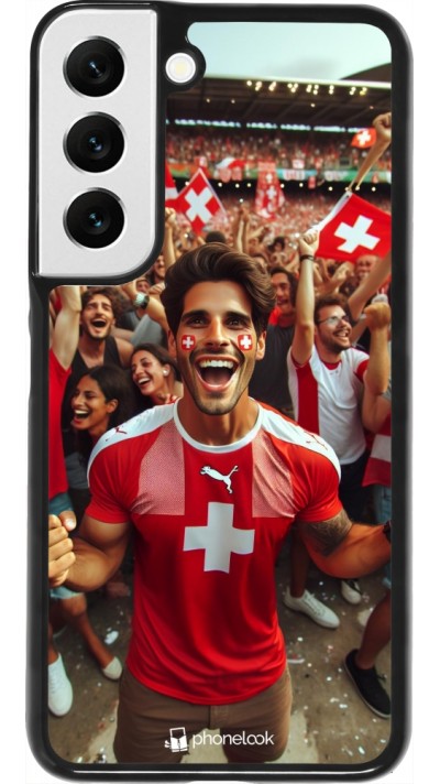 Samsung Galaxy S22 Case Hülle - Schweizer Fan Euro 2024