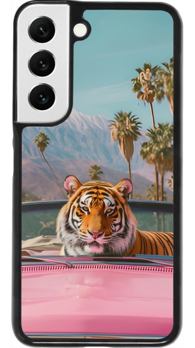 Samsung Galaxy S22 Case Hülle - Tiger Auto rosa