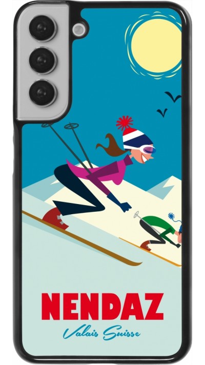 Samsung Galaxy S22+ Case Hülle - Nendaz Ski Downhill