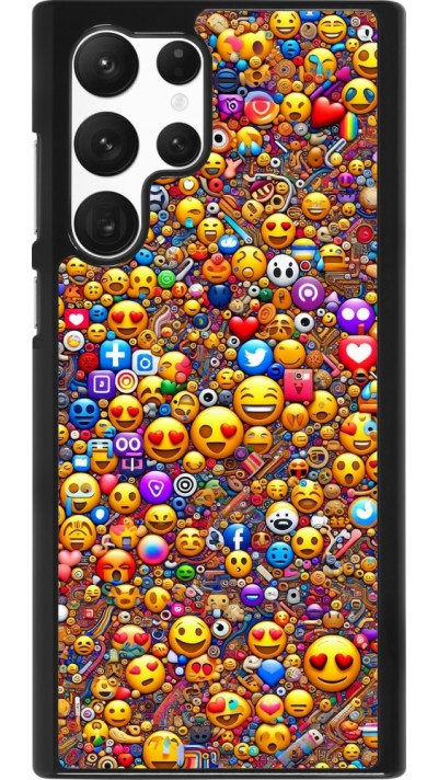 Samsung Galaxy S22 Ultra Case Hülle - Emoji gemischt