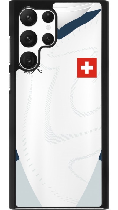 Samsung Galaxy S22 Ultra Case Hülle - Schweiz Away personalisierbares Fussballtrikot