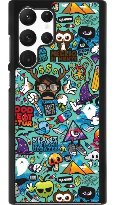 Samsung Galaxy S22 Ultra Case Hülle - Mixed Cartoons Turquoise